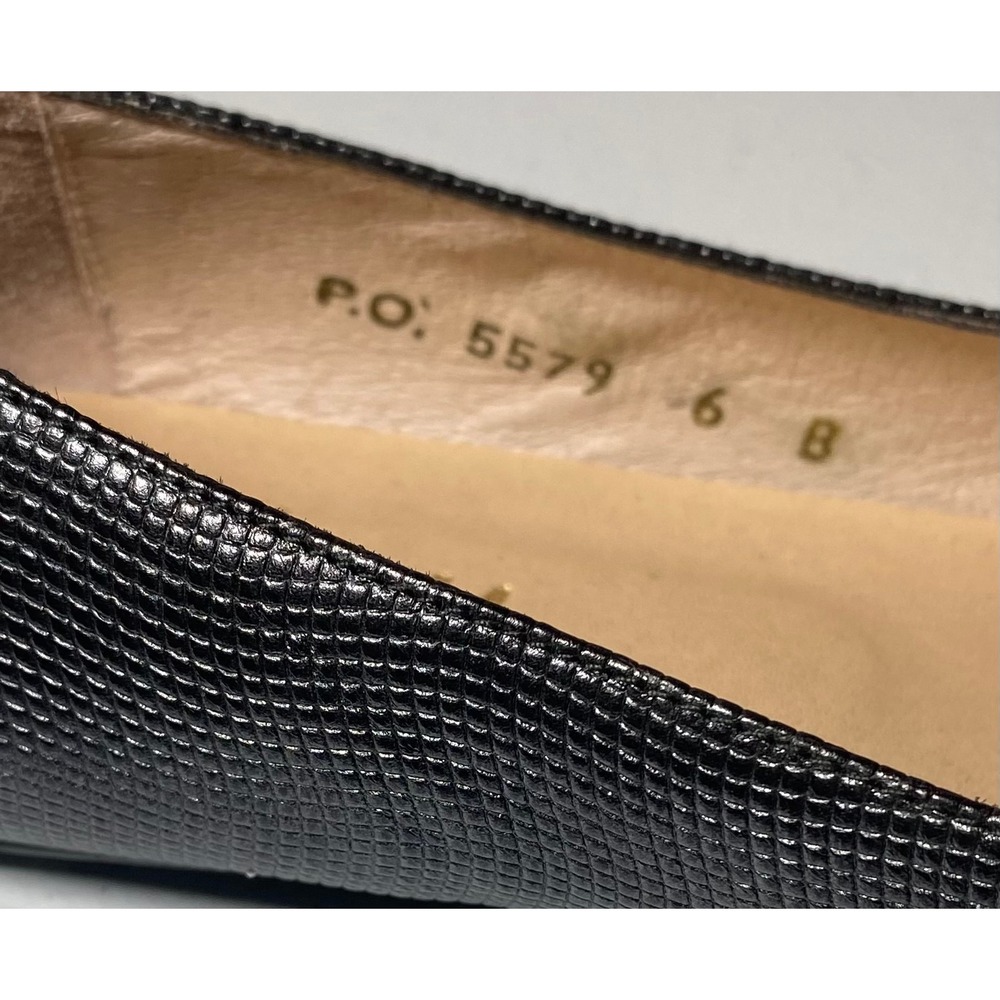 French Sole fs/ny Cap Square Toe Ballet Flats Size 6B Textured Stretch Loafer - Picture 7 of 7